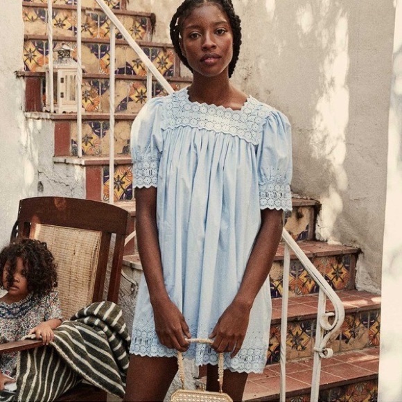 Doen Dresses Doen Sterling Powder Blue Mini Dress Nwt Poshmark